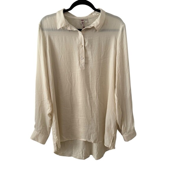 Anthropologie Dolan Left Coast Oversized Long Sleeve Blouse‎ Lagenlook Size L - Picture 8 of 8